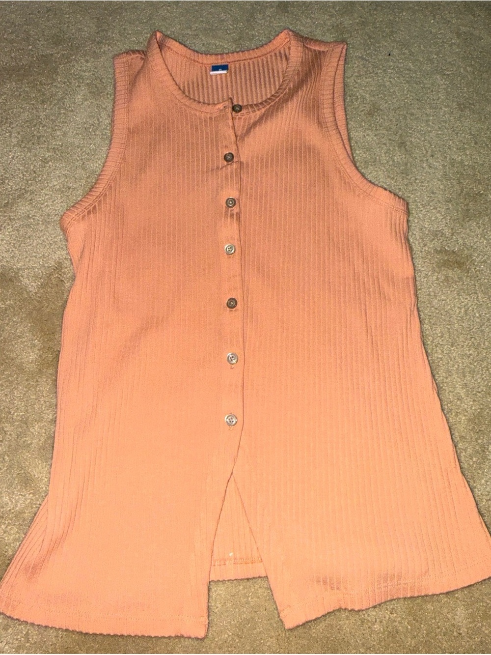Old Navy Ribbed Sleeveless Tank Top - Peach